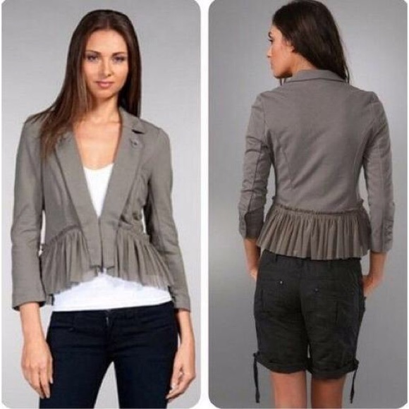 Free People Jackets & Blazers - Free People Ruffle Cropped Jacket